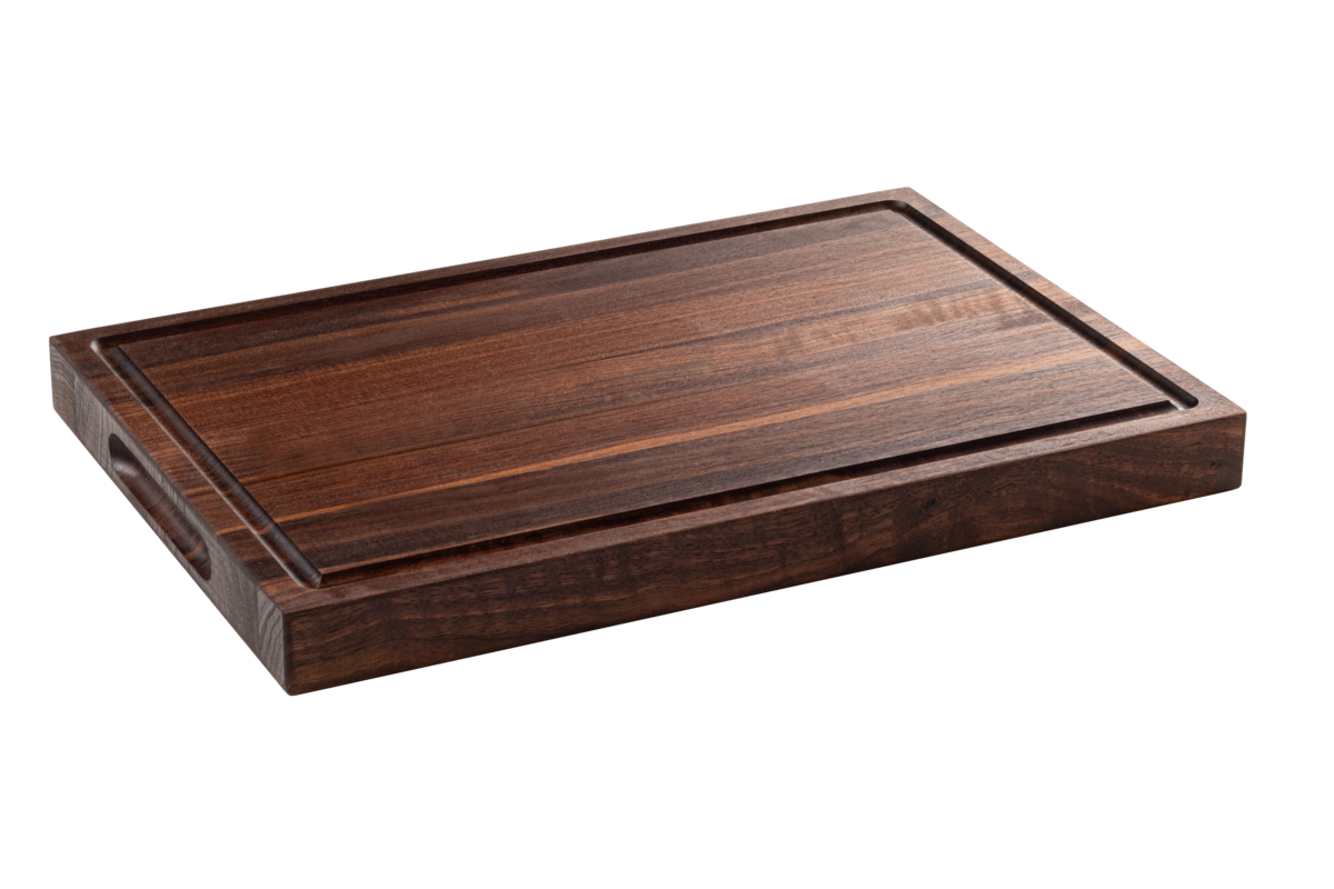 Personalized Walnut Cutting Board with Juice Groove and Handle