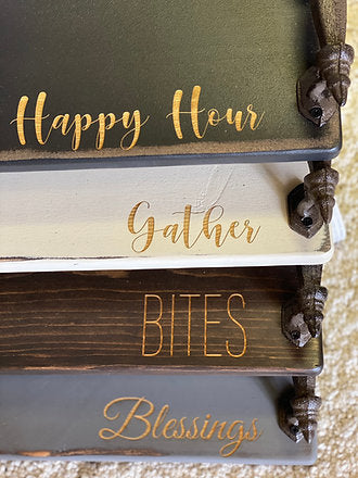 Wooden Charcuterie Bites Board