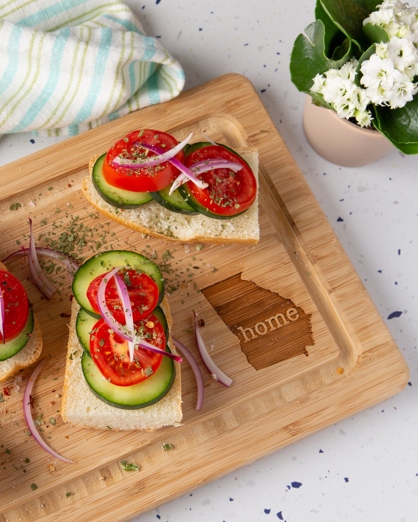 Personalized Cancun Bamboo Cutting Board