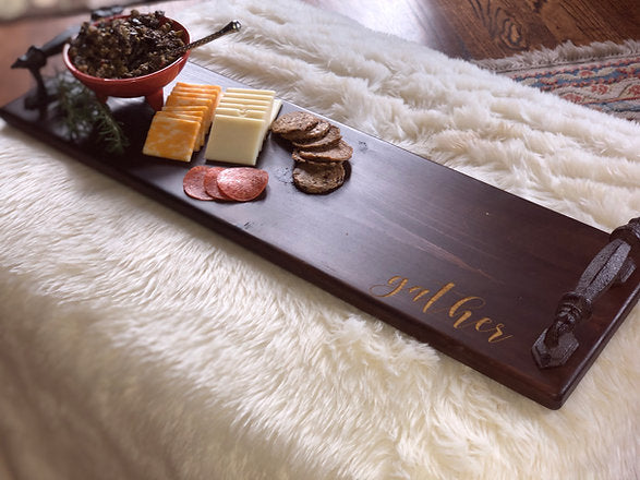 Wooden Charcuterie Bites Board