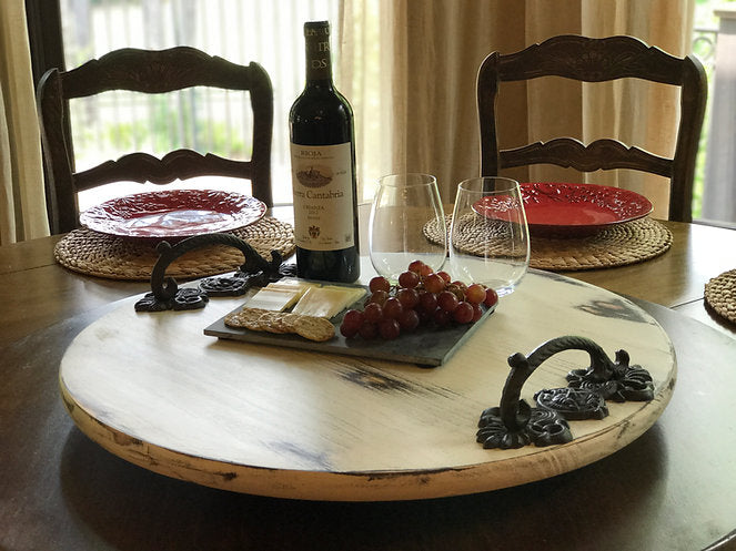 Personalized Large Lazy Susan with Handles