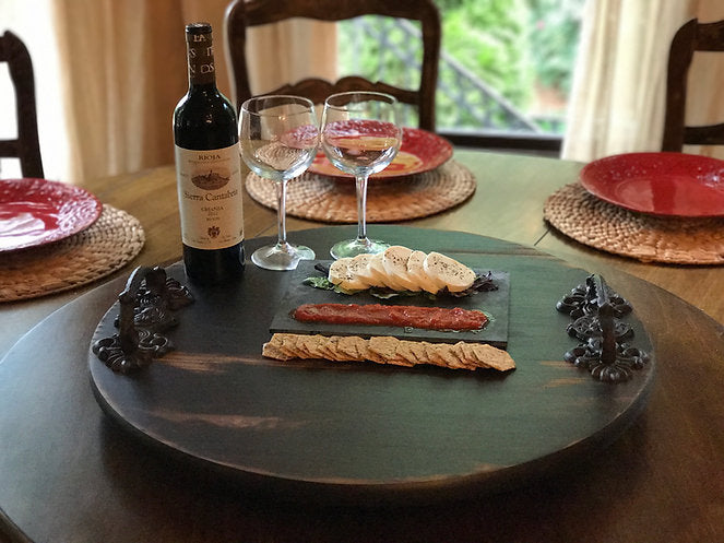 Personalized Large Lazy Susan with Handles
